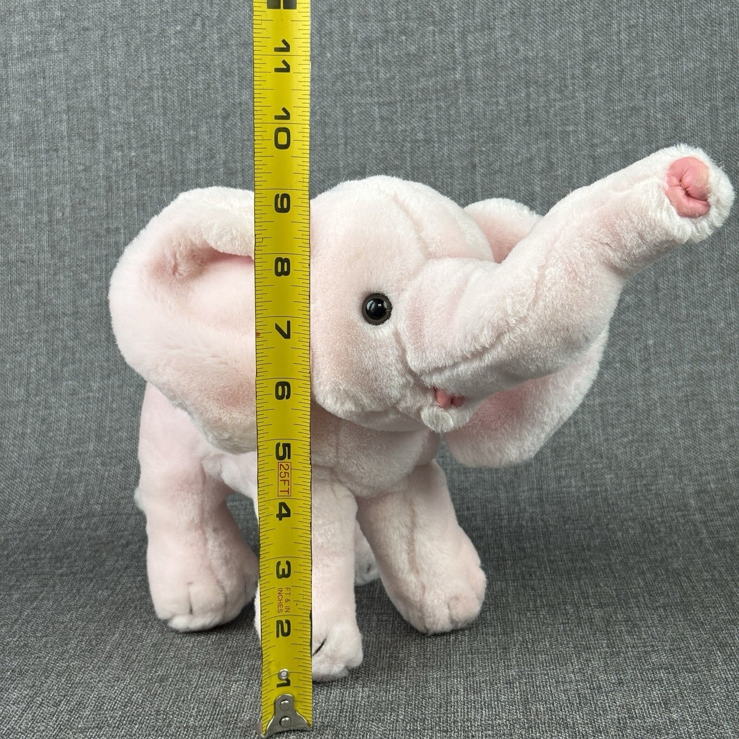 VINTAGE-10” 1987 From The World Of Smile Pink Plush Elephant