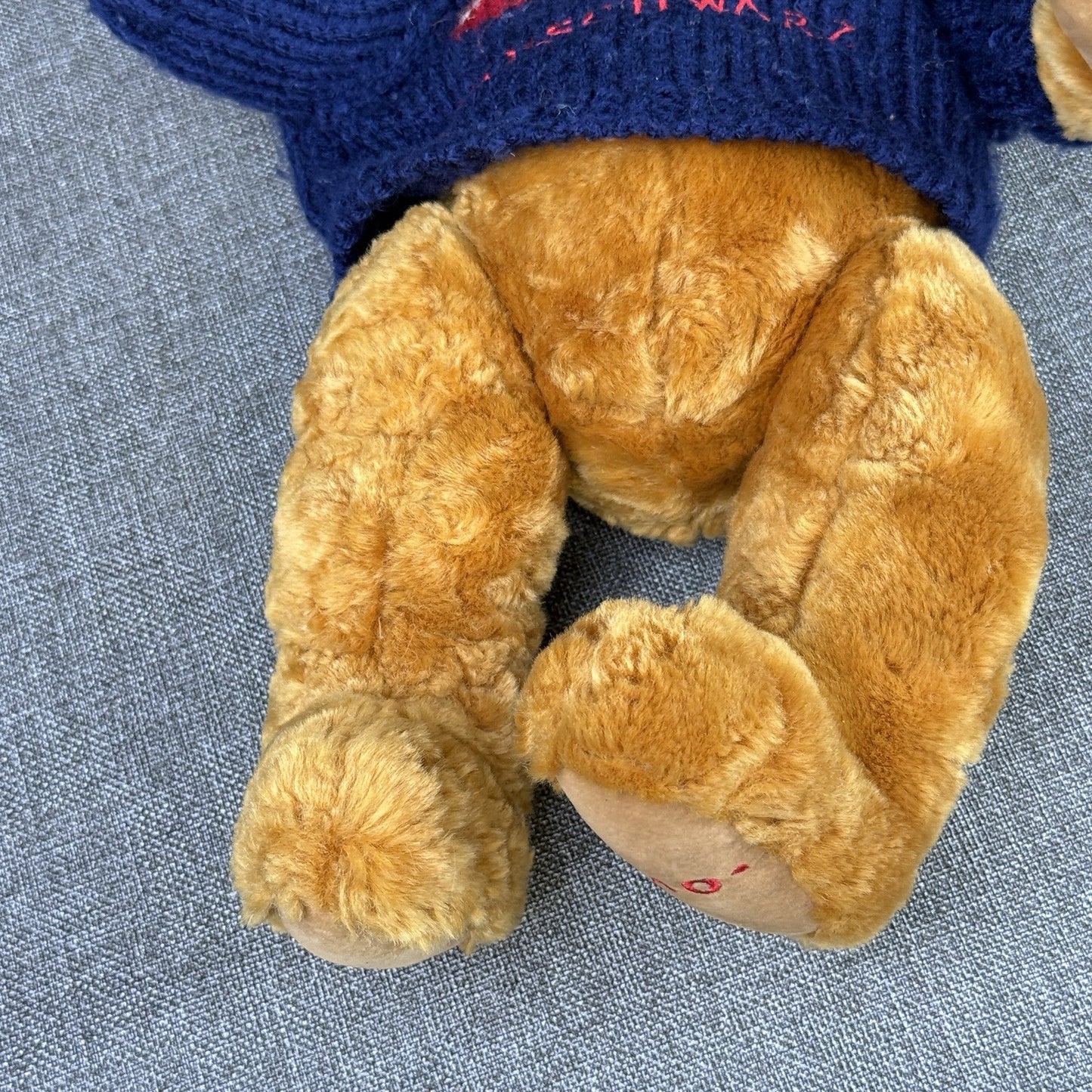 FAO Schwarz 16” Brown Teddy Bear Plush with Sweater American Flag