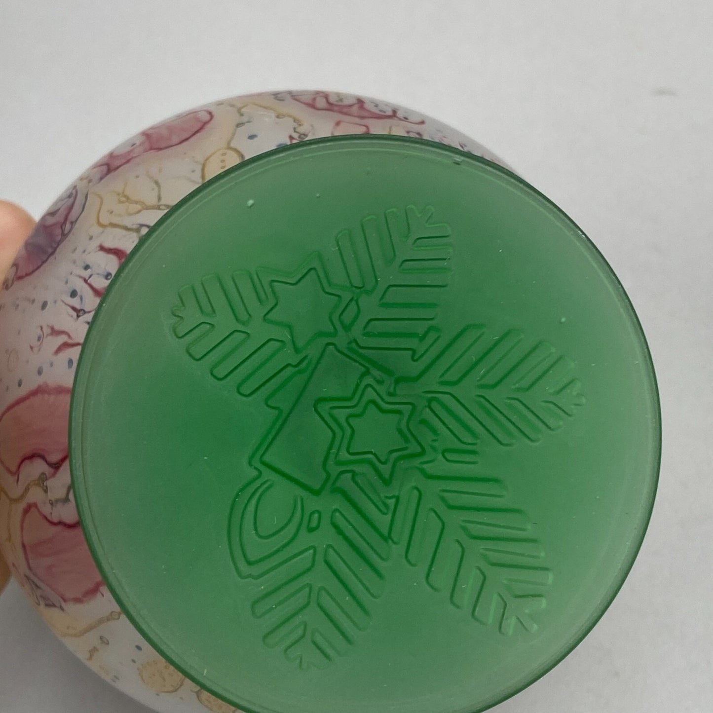 6 Art Glass Dessert Bowls Pedestal Footed Signed Candle Snowflake Design