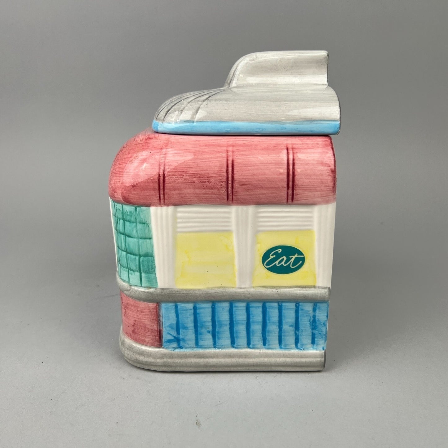 Vintage Ceramic Diner Cookie Jar Restaurant Eat Diner Soda Shop