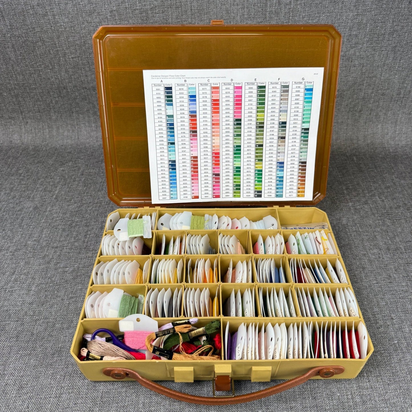 Vintage Magnum by Plano Embroidery Floss Organizer Box Storage Craft
