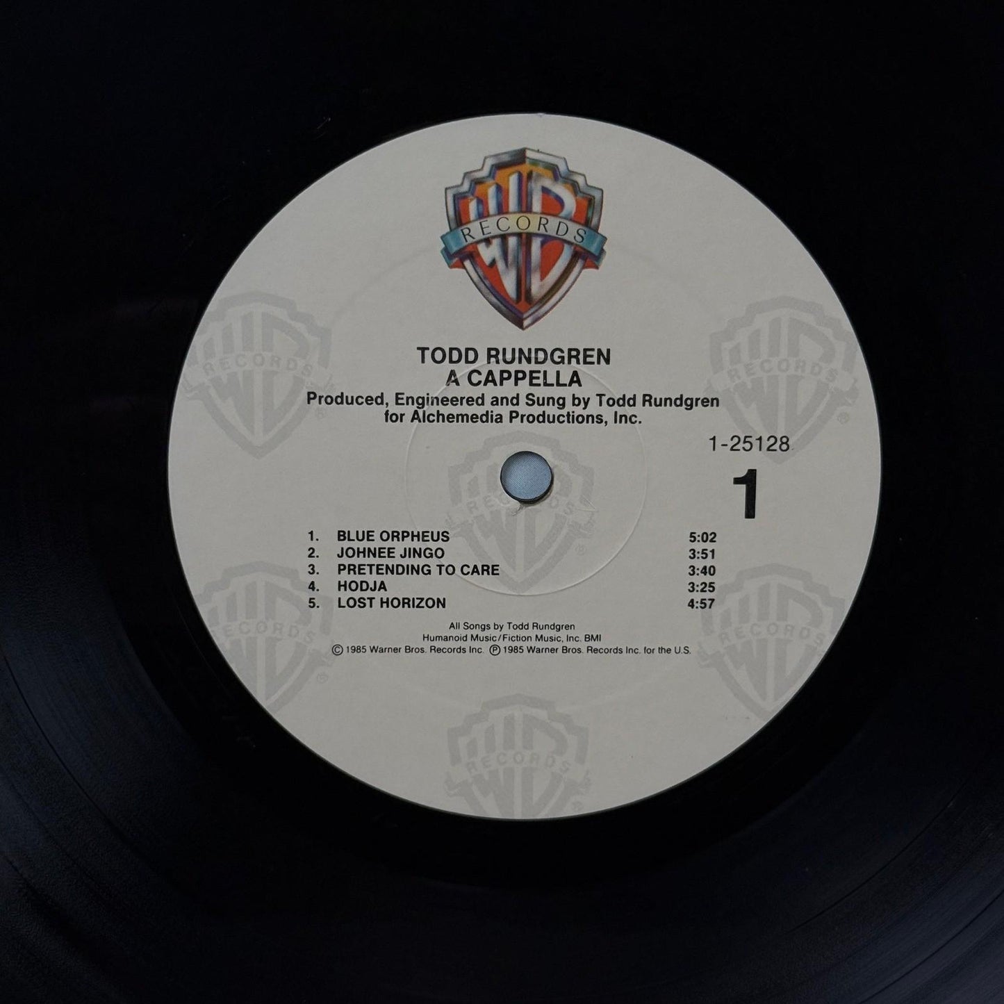 Todd Rundgren A Cappella Vinyl Record LP Album 1985 Records - NEAR MINT