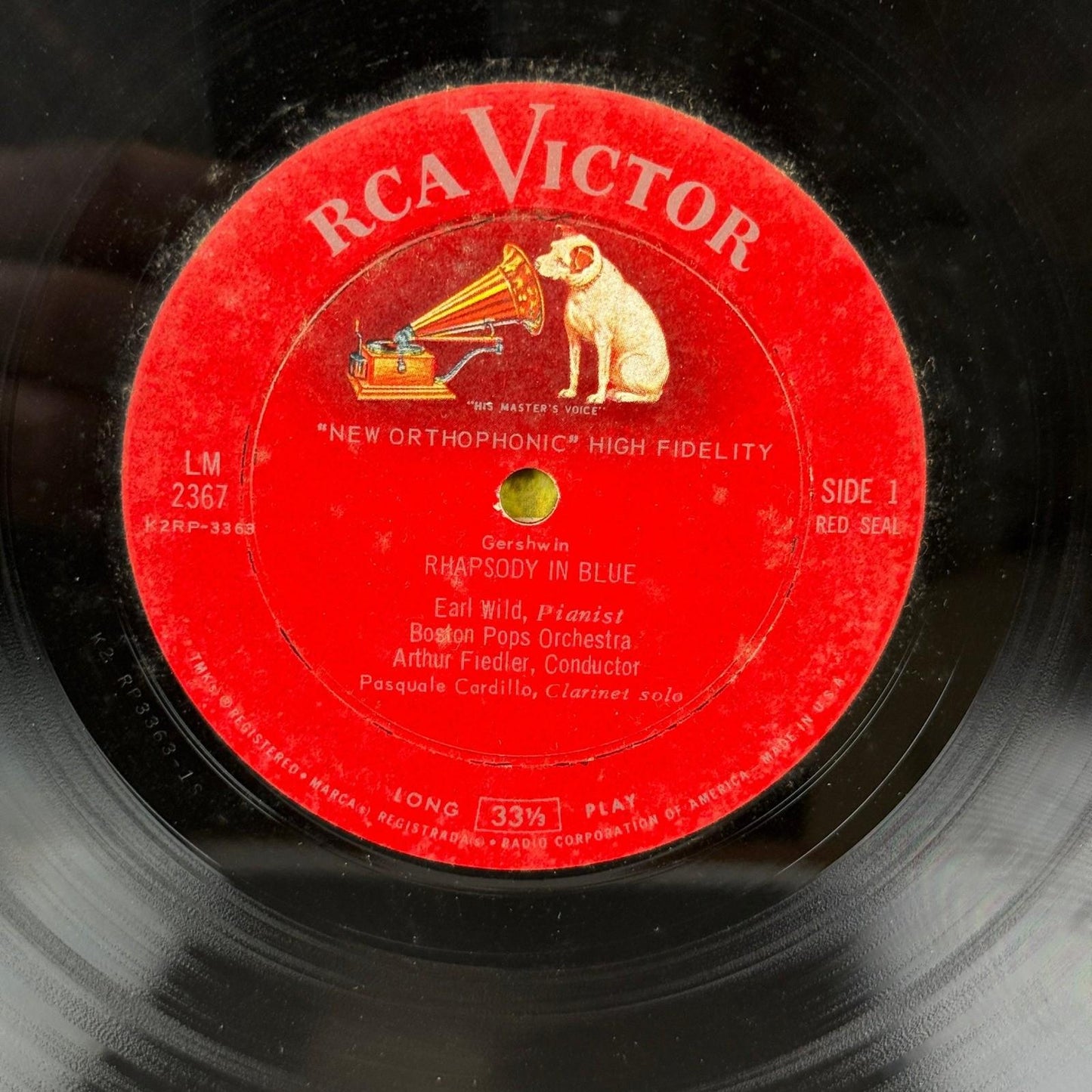 Rhapsody In Blue Boston Pops Gershwin Vinyl Record - VG