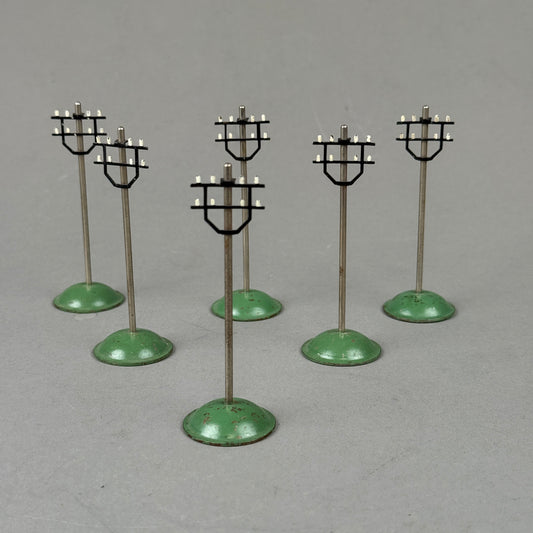 Marklin OO/HO #430 Telegraph Pole Set of 6 , Prewar 1937-1939