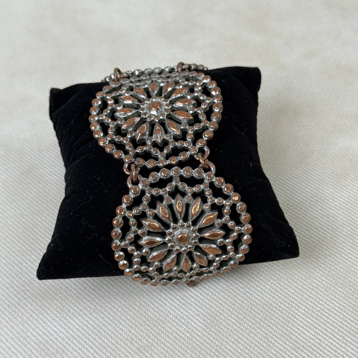 8" Vintage Flower Chain Bracelet