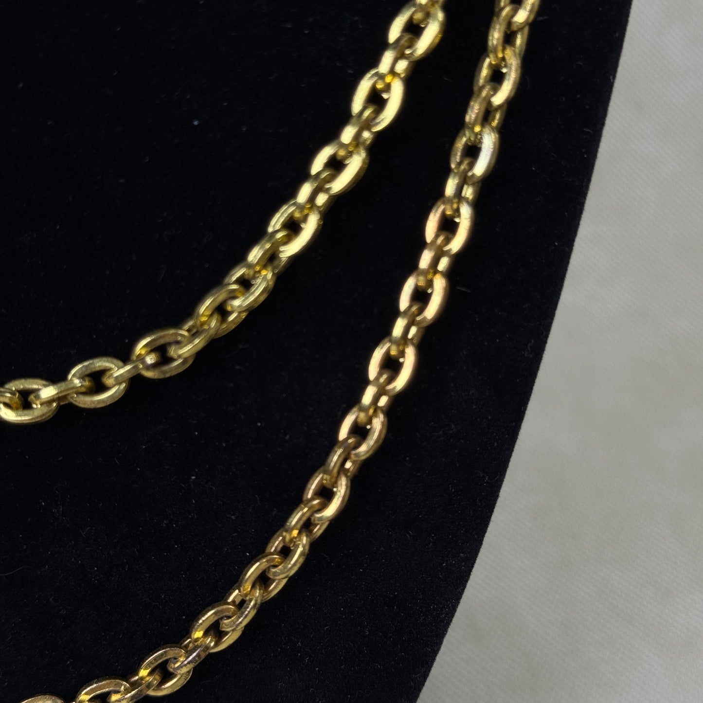 44" Gold Color Chain Necklace