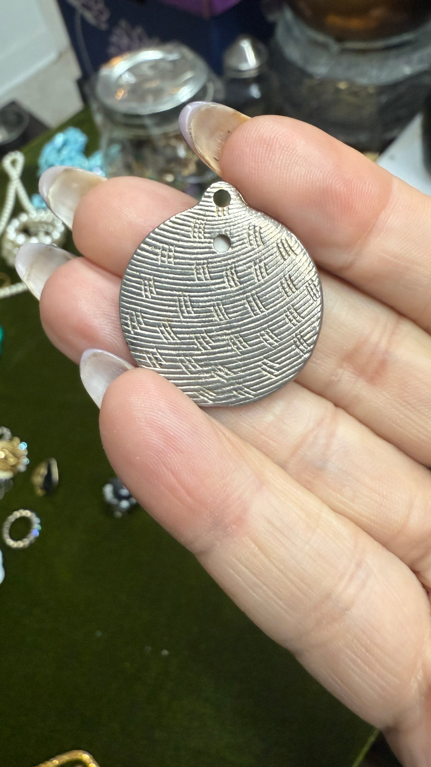 Vintage Necklace Pendant with Picture