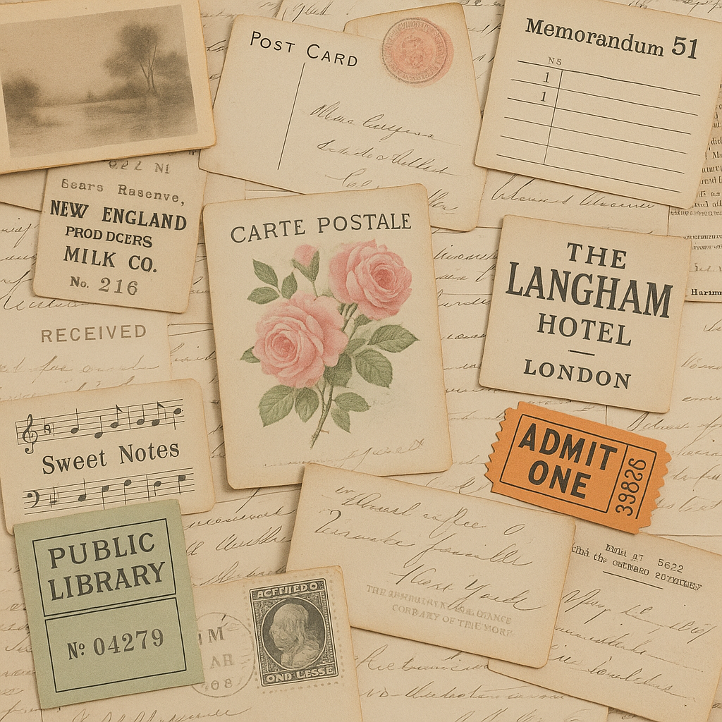 Scrapbooking / Junk Journaling Ephemera Box For Journaling, Creative Writing, Research