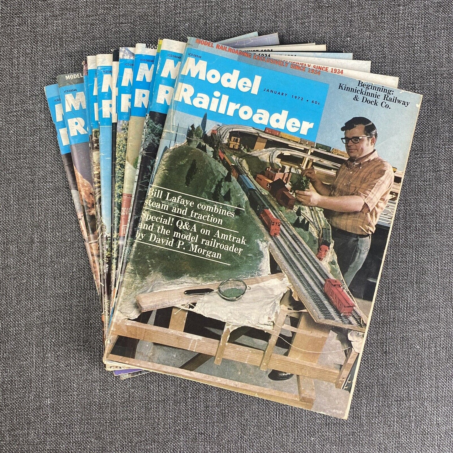 Model Railroader Magazine 1972 ALL 12 ISSUES (Vintage)