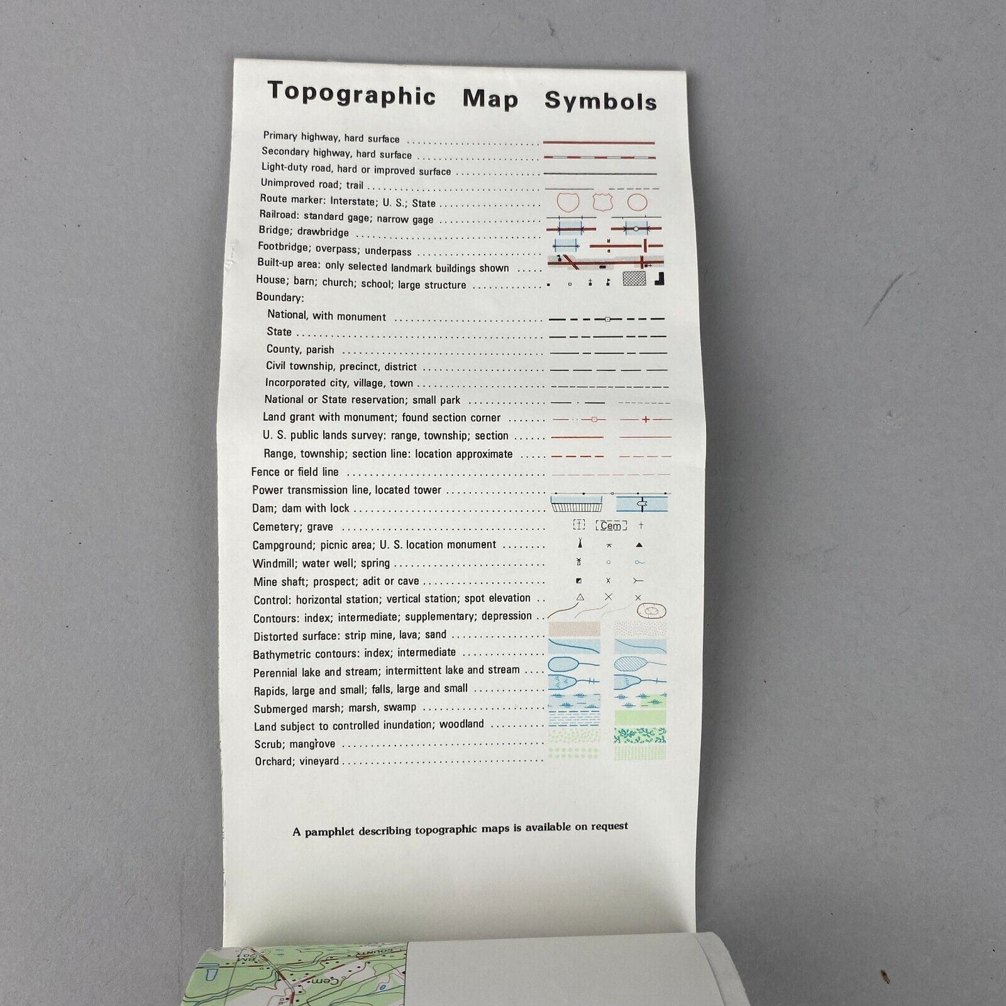 USGS Topographic Map 1985 Survey 30"x60" MA Somerest 41071-G1-TM-025