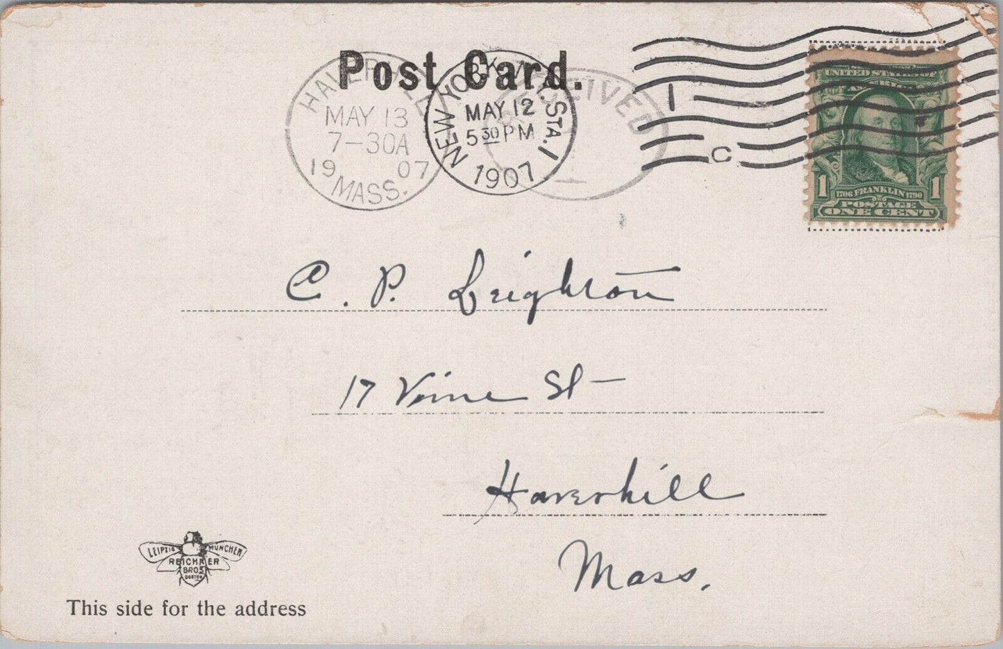 1907 General U.S. Grant Monument and Tomb New York Postcard Antique