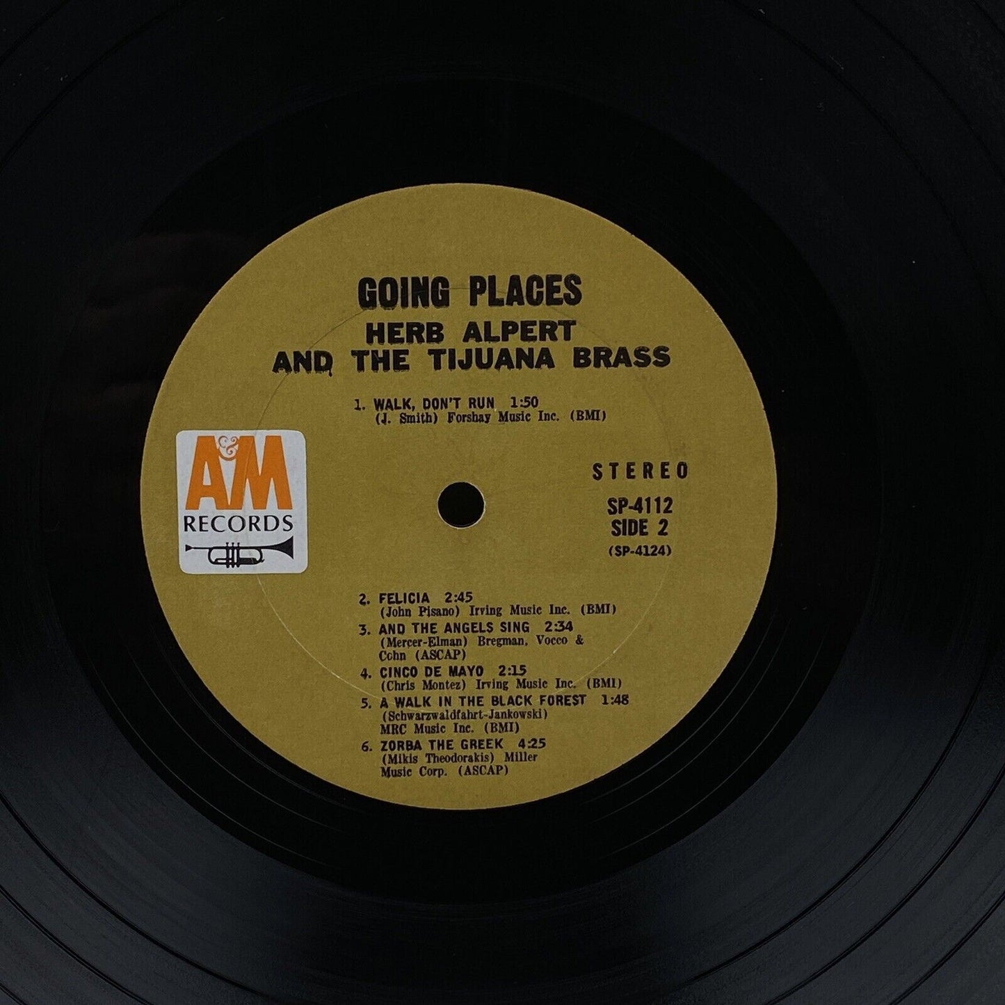Herb Alpert And The Tijuana Brass – !!Going Places!!: 1965 LP (Latin Jazz)