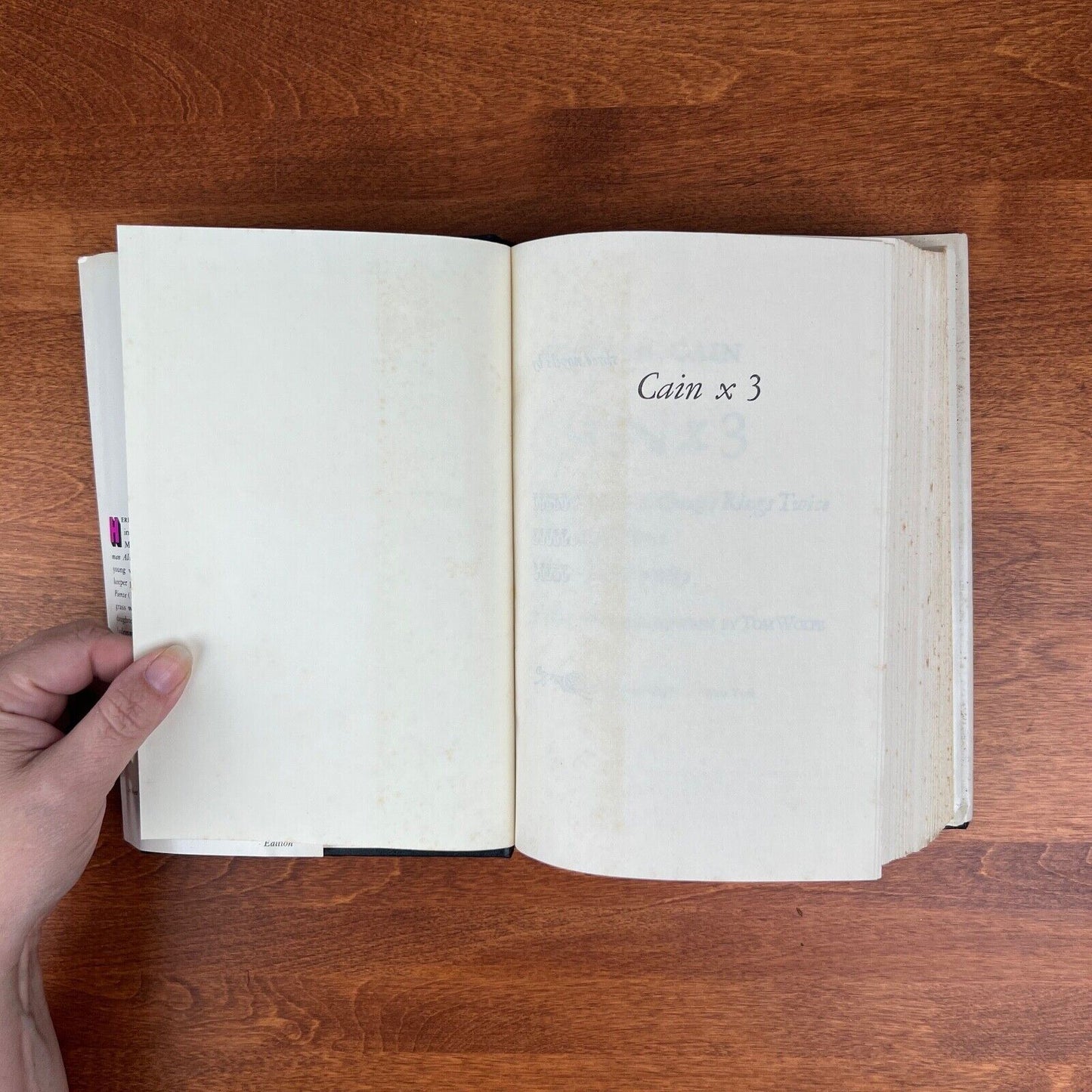 Cain X3 (1st THUS) by Cain James M. Hardcover