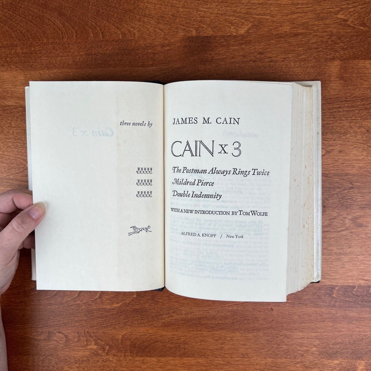 Cain X3 (1st THUS) by Cain James M. Hardcover