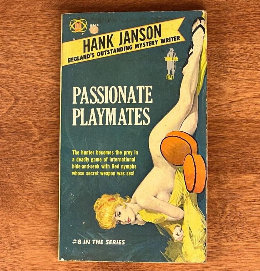 Passionate Playmates by Hank Janson, Sleaze vintage 1964, paperback