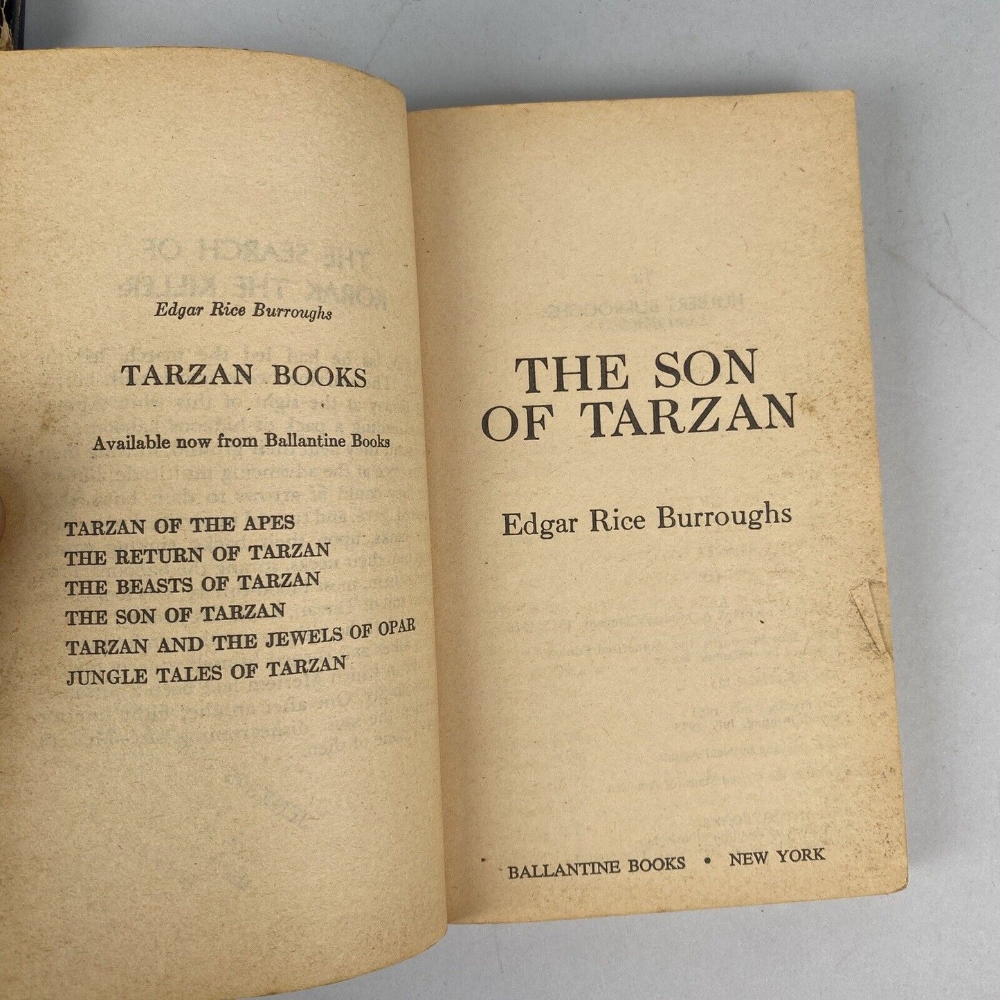 Tarzan Lot 3 Edgar Rice Burroughs Paperback Books 1970's