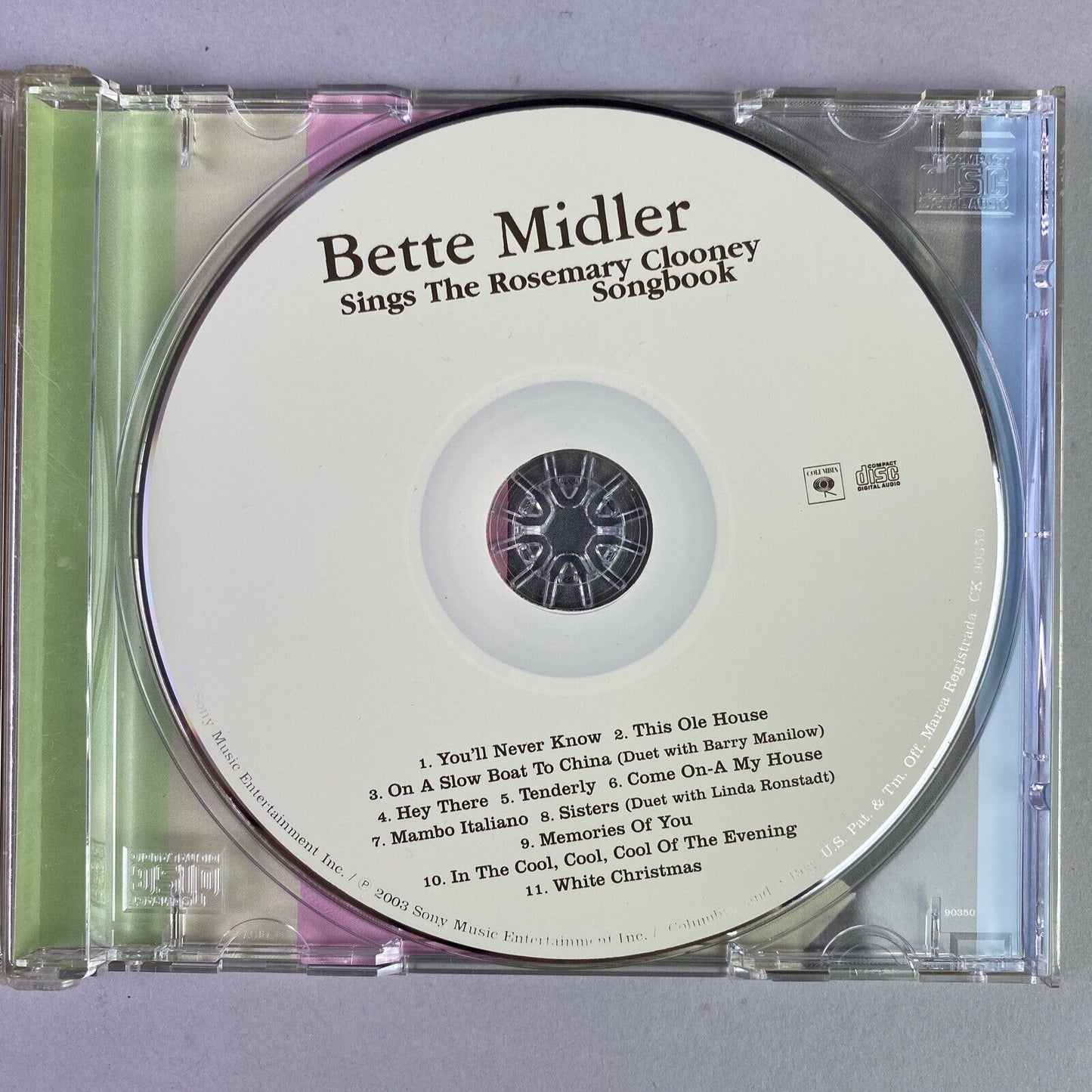 Bette Midler - Sings the Rosemary Clooney Songbook (CD, 2003, Columbia)