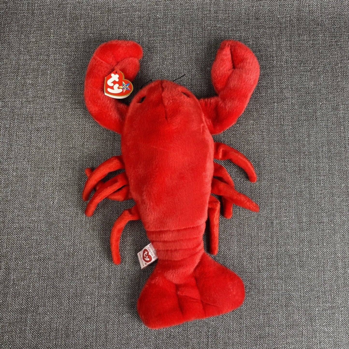 Ty Beanie Baby - Pinchers The Lobster 1993 Plush 14" long EXCELLENT