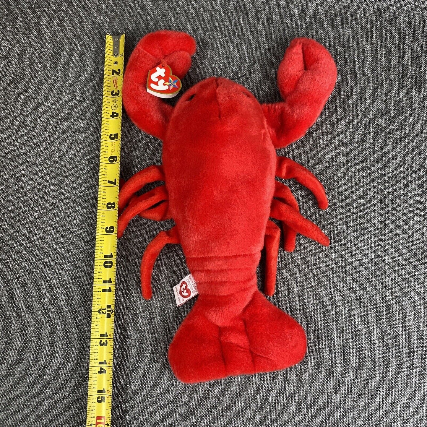 Ty Beanie Baby - Pinchers The Lobster 1993 Plush 14" long EXCELLENT