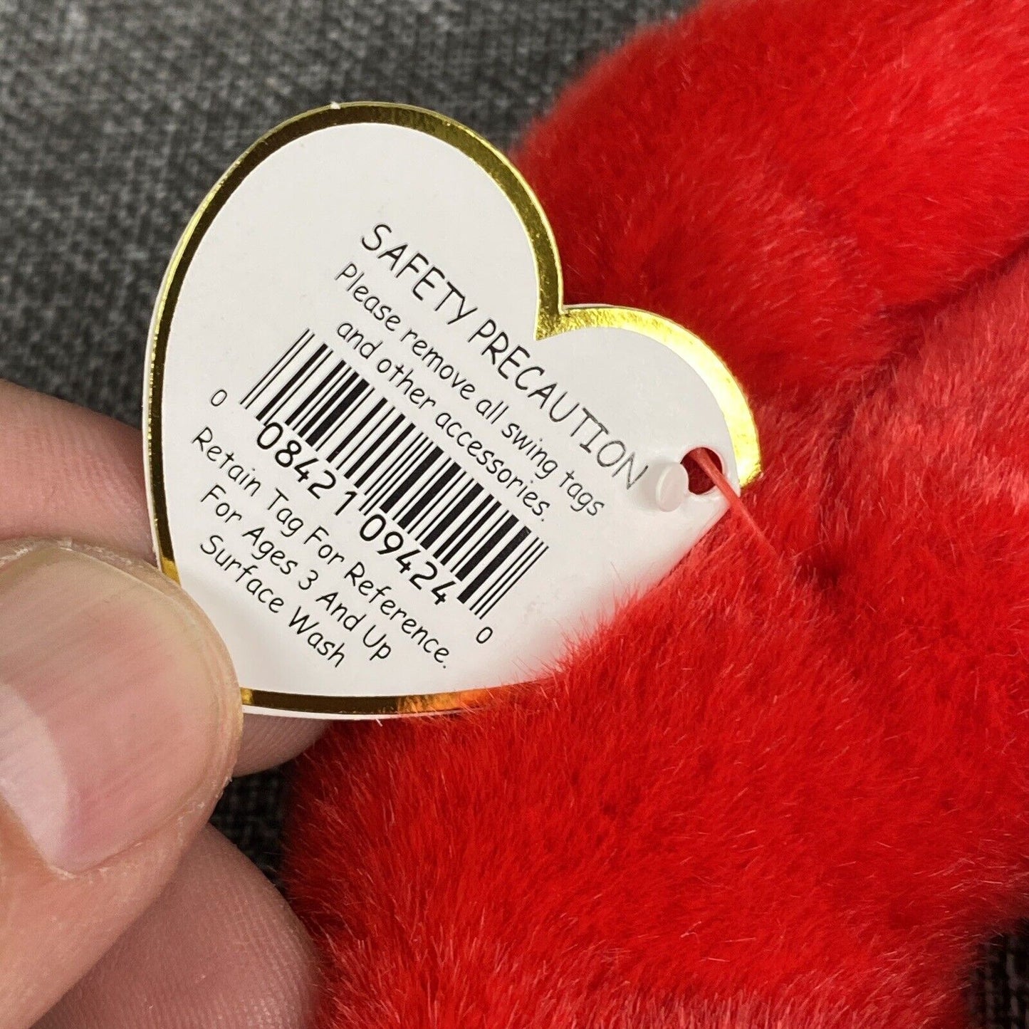 Ty Beanie Baby - Pinchers The Lobster 1993 Plush 14" long EXCELLENT