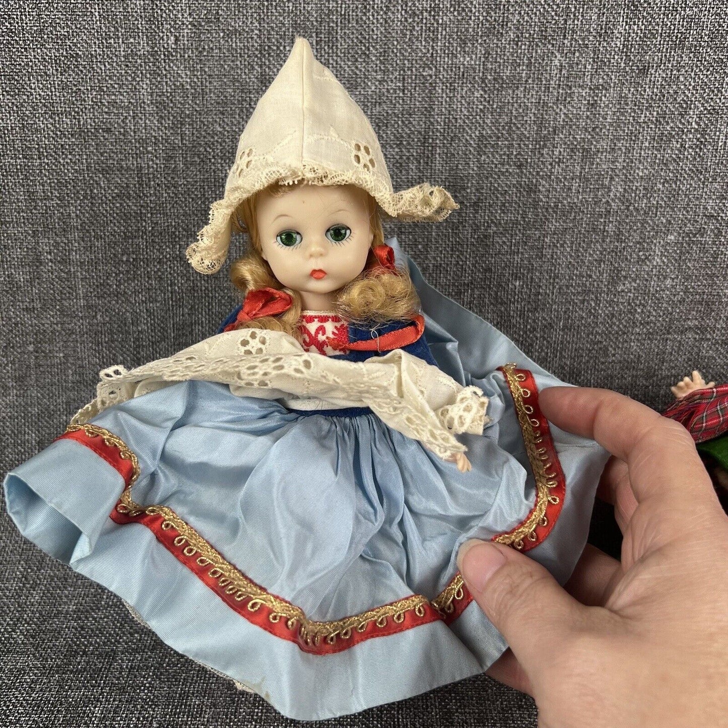 Lot of 2 Madame Alexander Little Women Dolls International Dutch, Scottish 7"