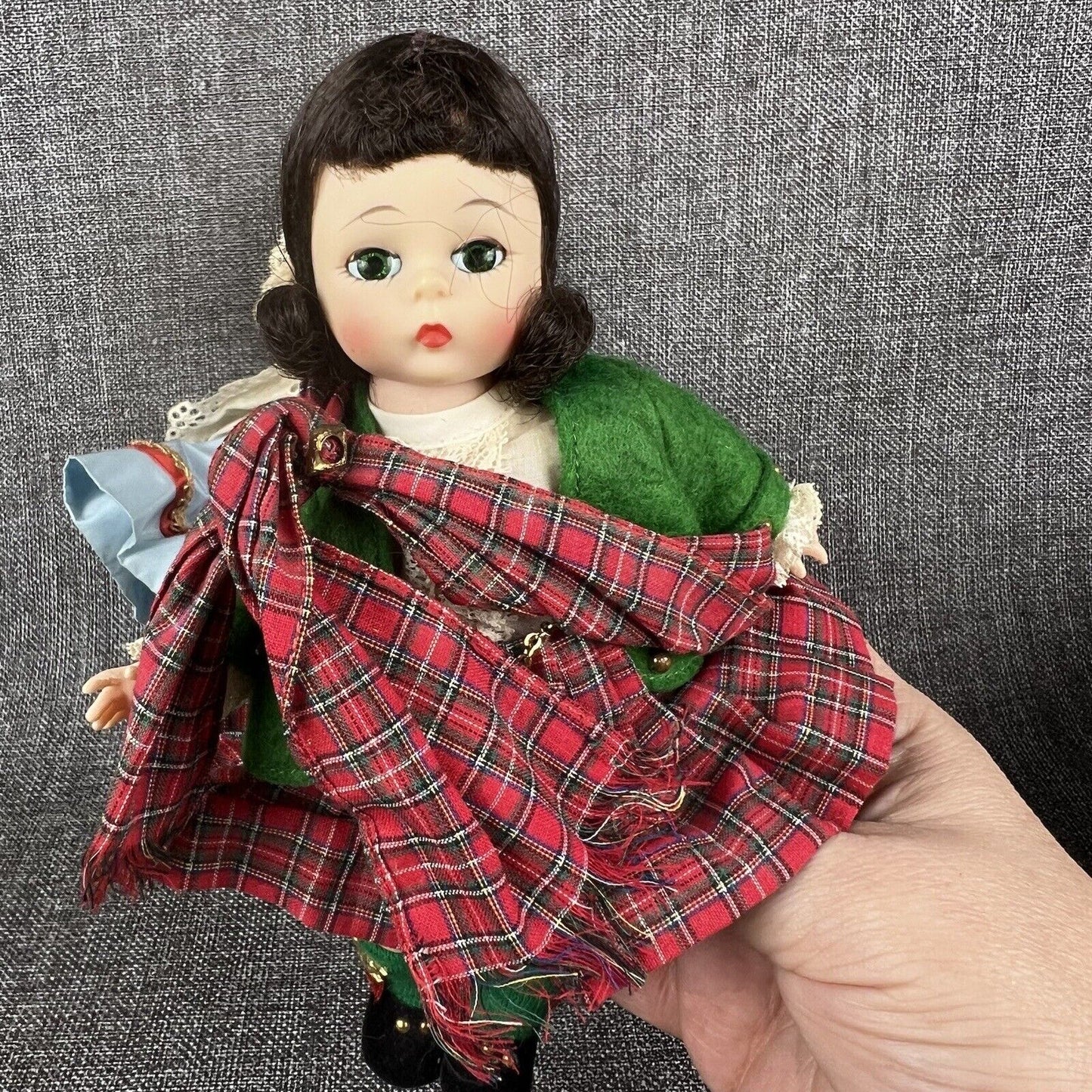Lot of 2 Madame Alexander Little Women Dolls International Dutch, Scottish 7"