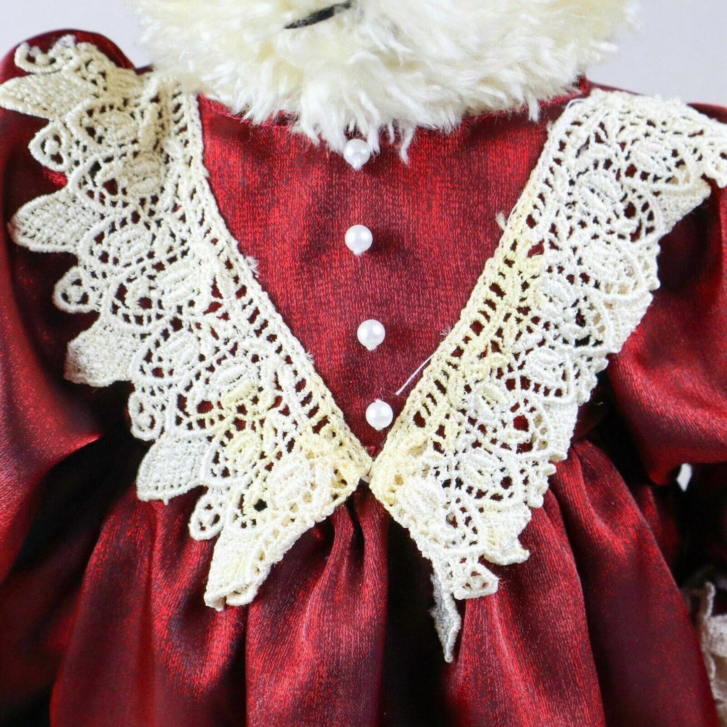 RARE - Dan Dee Collectible Bear with Dress and Hat 19" tall