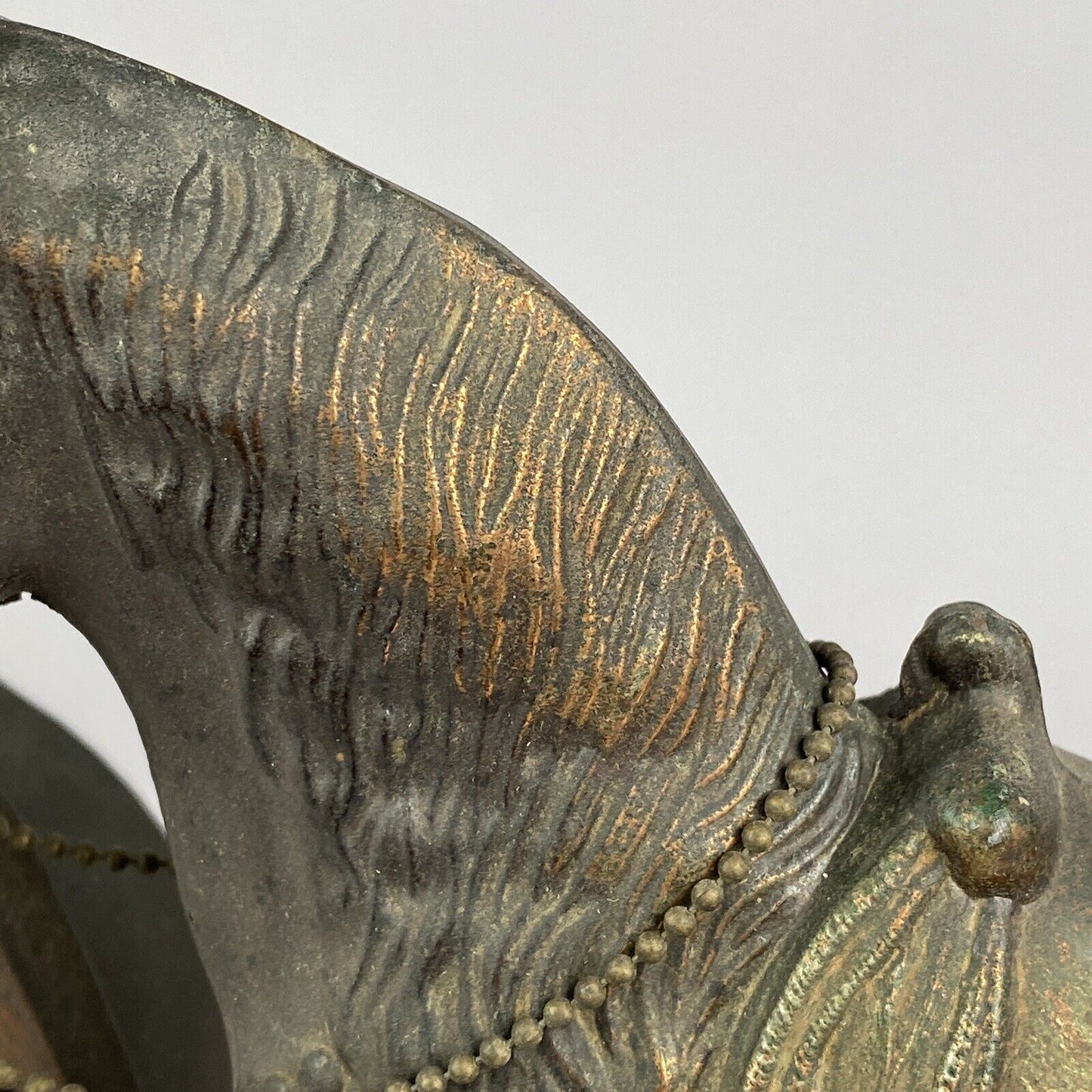 Antique Bronzed Horse with Lanshire Electric Clock made in Chicago, IL, USA