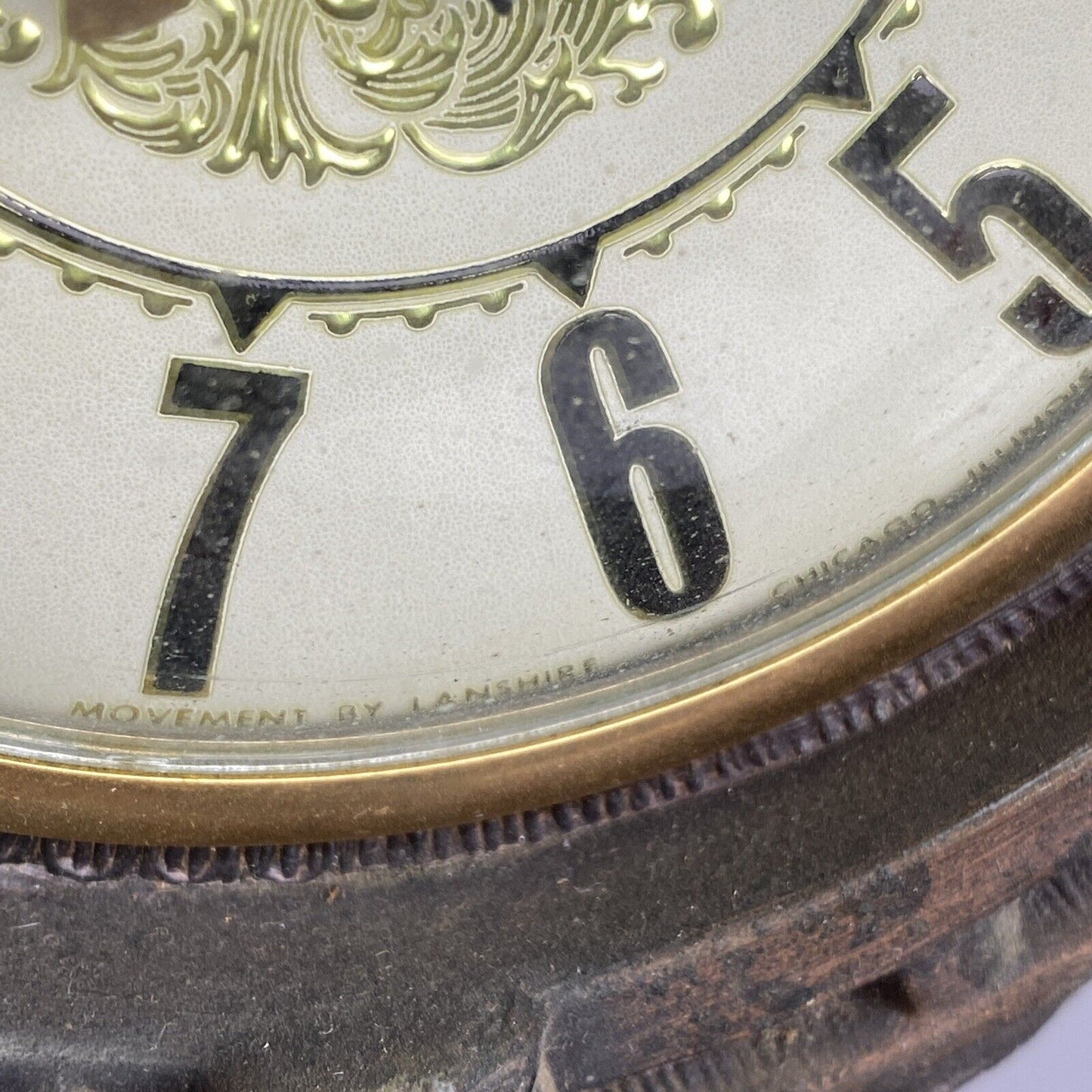Antique Bronzed Horse with Lanshire Electric Clock made in Chicago, IL, USA
