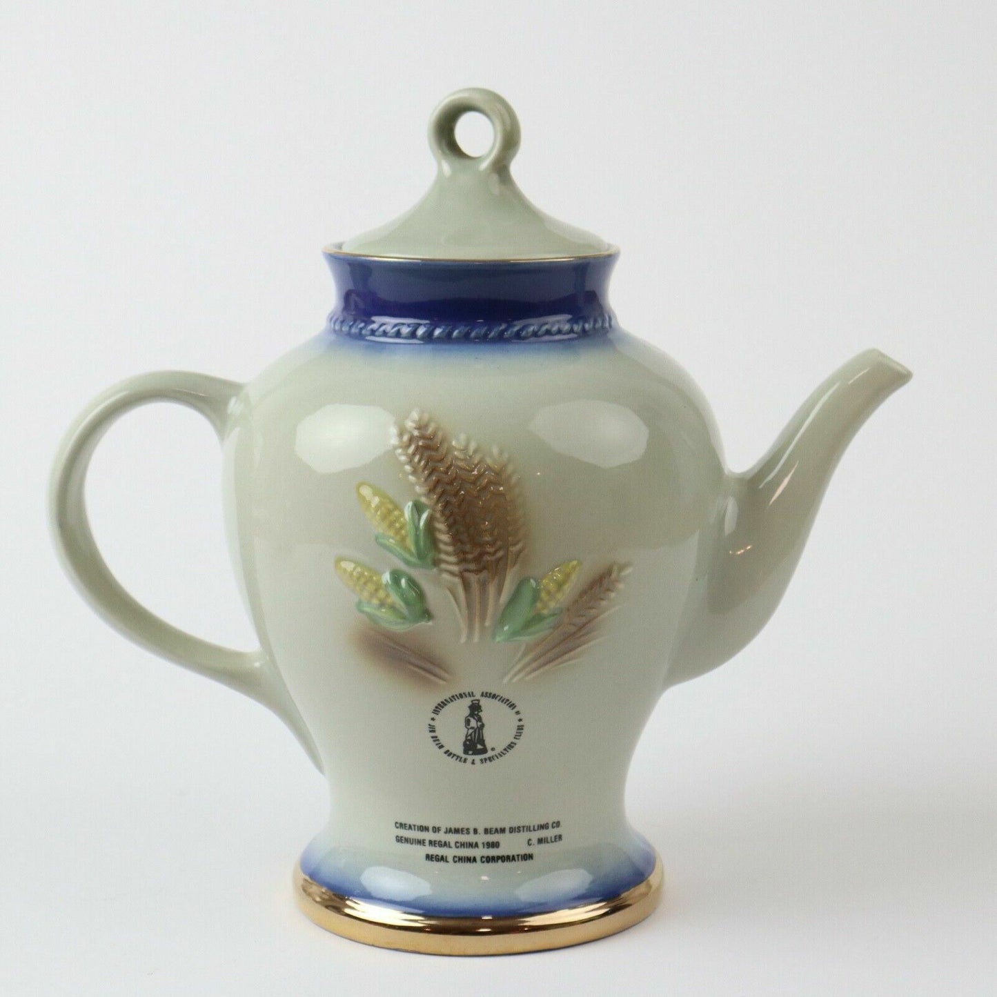 Jim Bean Ceramic Pitcher and Jar 1980 C. Miller International Association