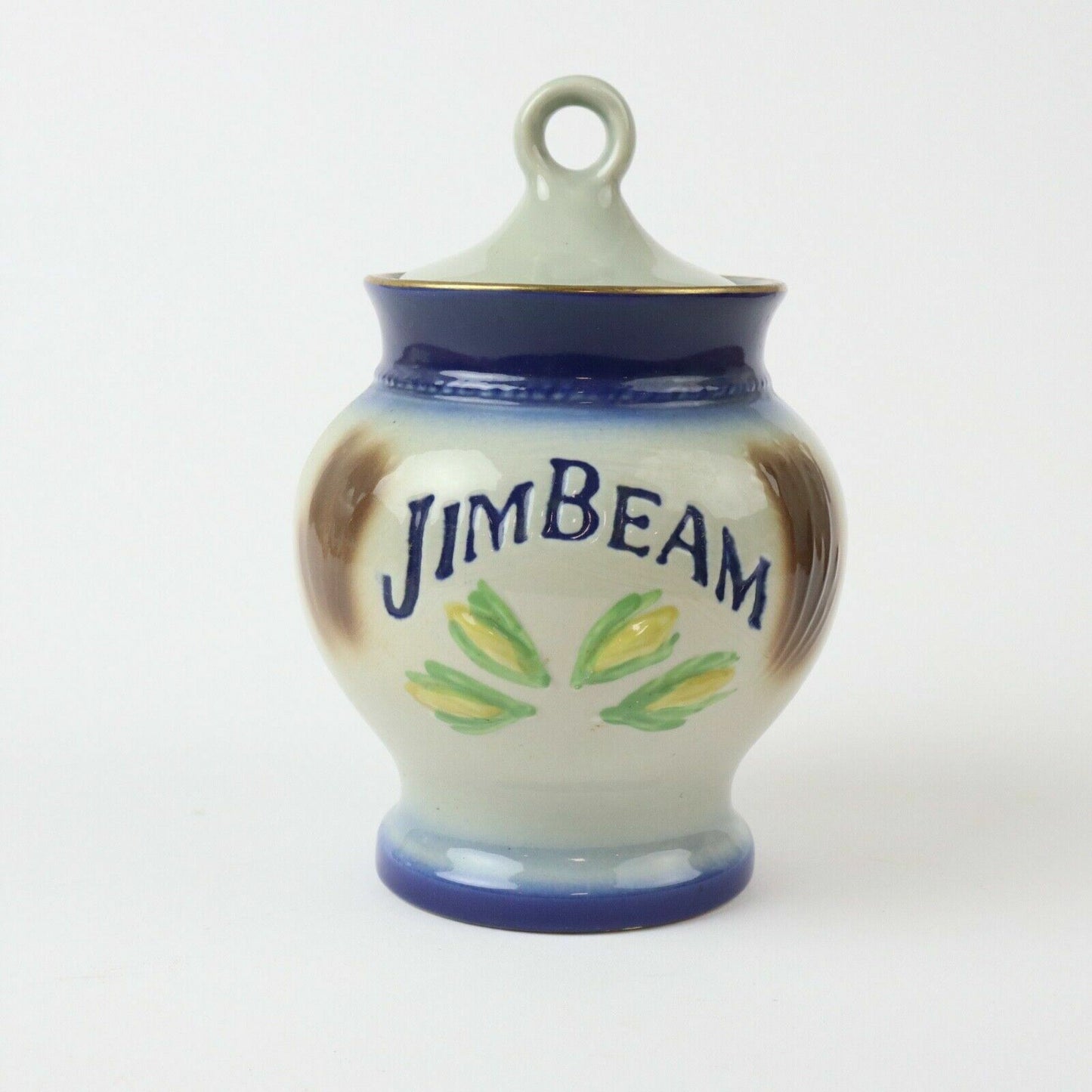 Jim Bean Ceramic Pitcher and Jar 1980 C. Miller International Association
