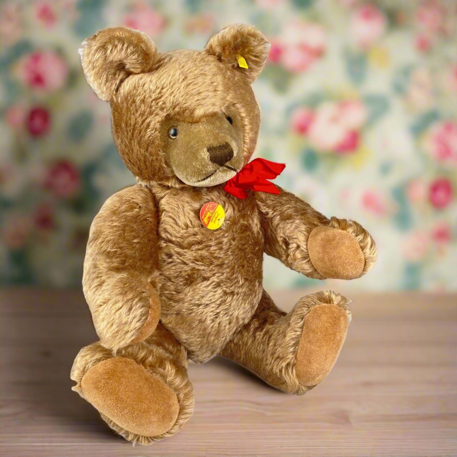 Steiff Teddy Bear Jointed 0202/51 Button TAG GROWLER KNOPF IM