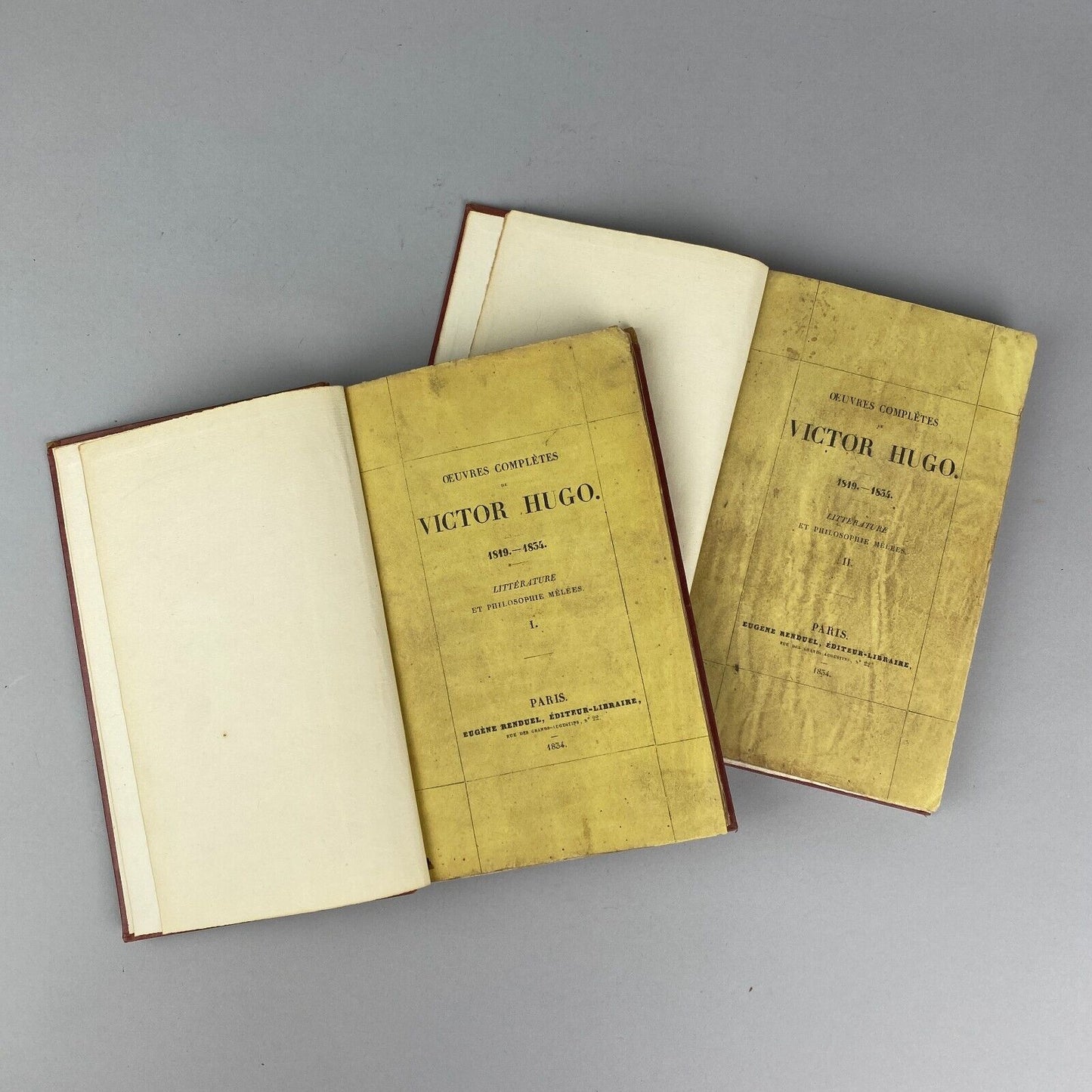 Oeuvres Completes de Victor Hugo 1819-1834, published in Paris in 1834