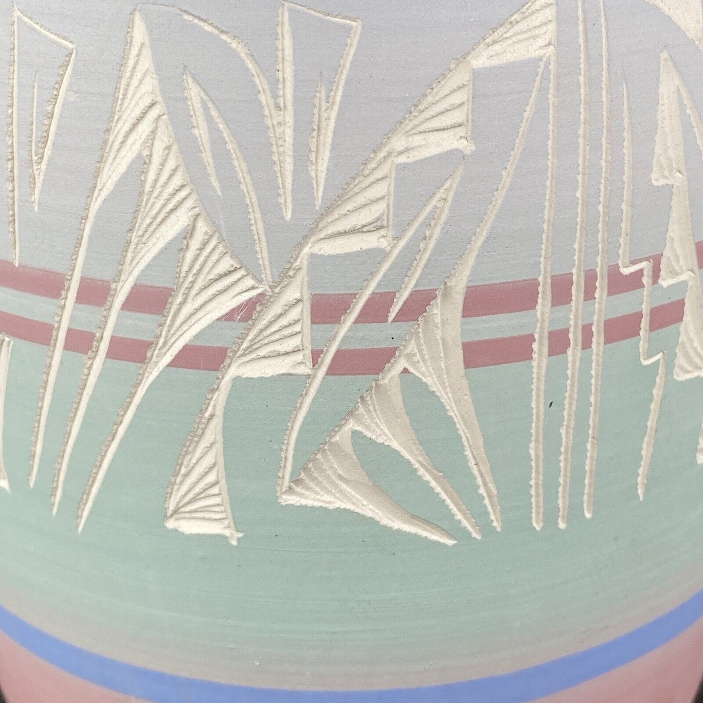 Mesa Verde Pottery Pot Signed Jay Nay 1970 Vase 9.5" Vintage