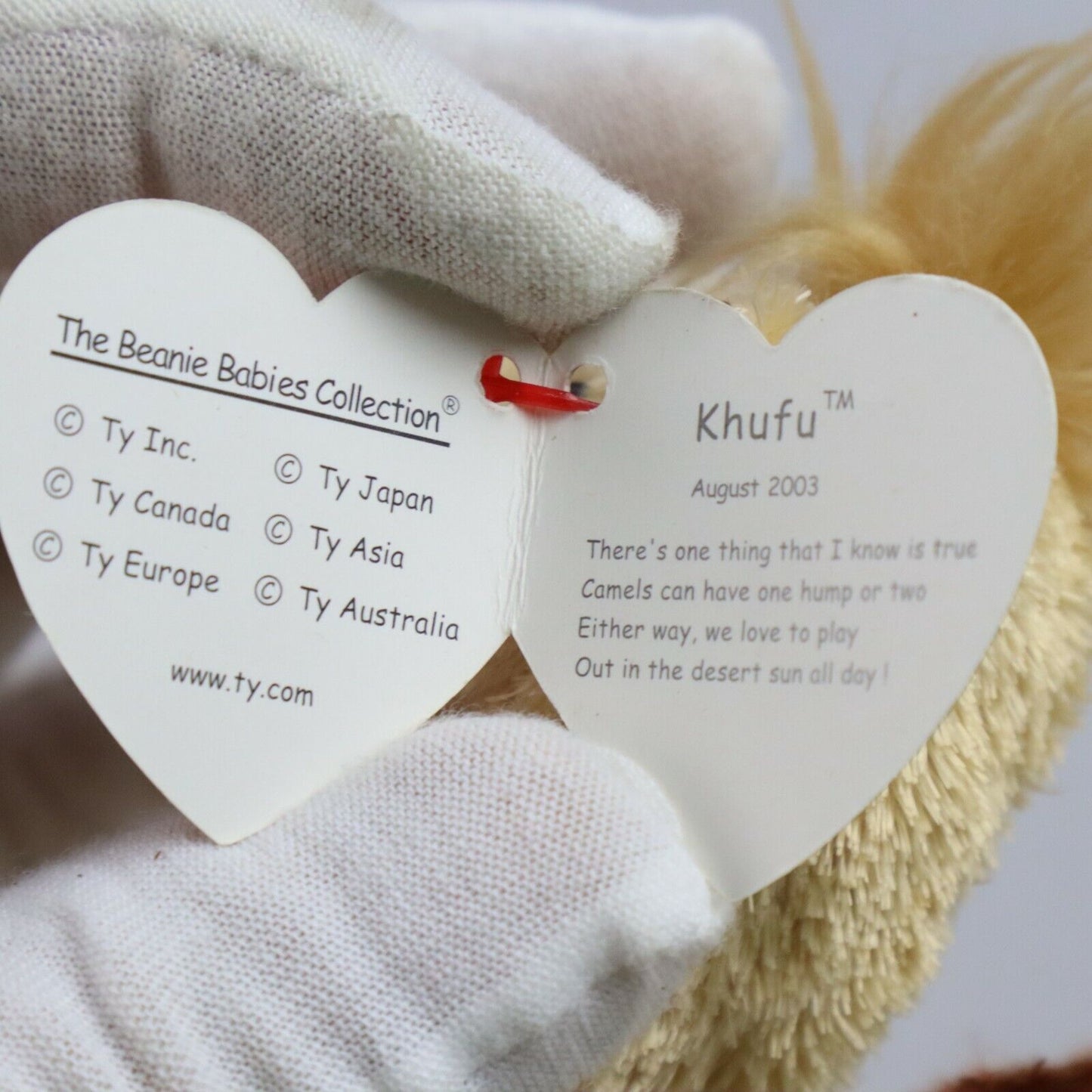 Khufu Camel, TY Beanie Baby Original 2003, Plush Stuffed Animal