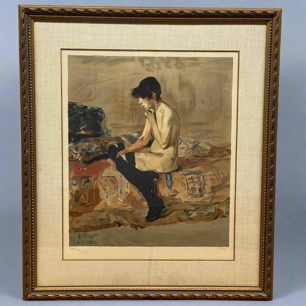 Limited Edition Sign and Number Salinas Lithograph (Original) Framed Nude Study