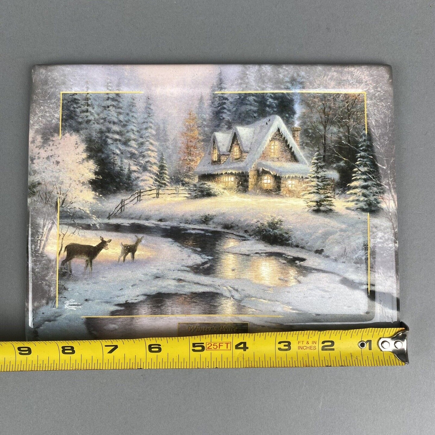 Thomas Kinkade Deer Creek Cottage Decorative Collector Plate with Certificate