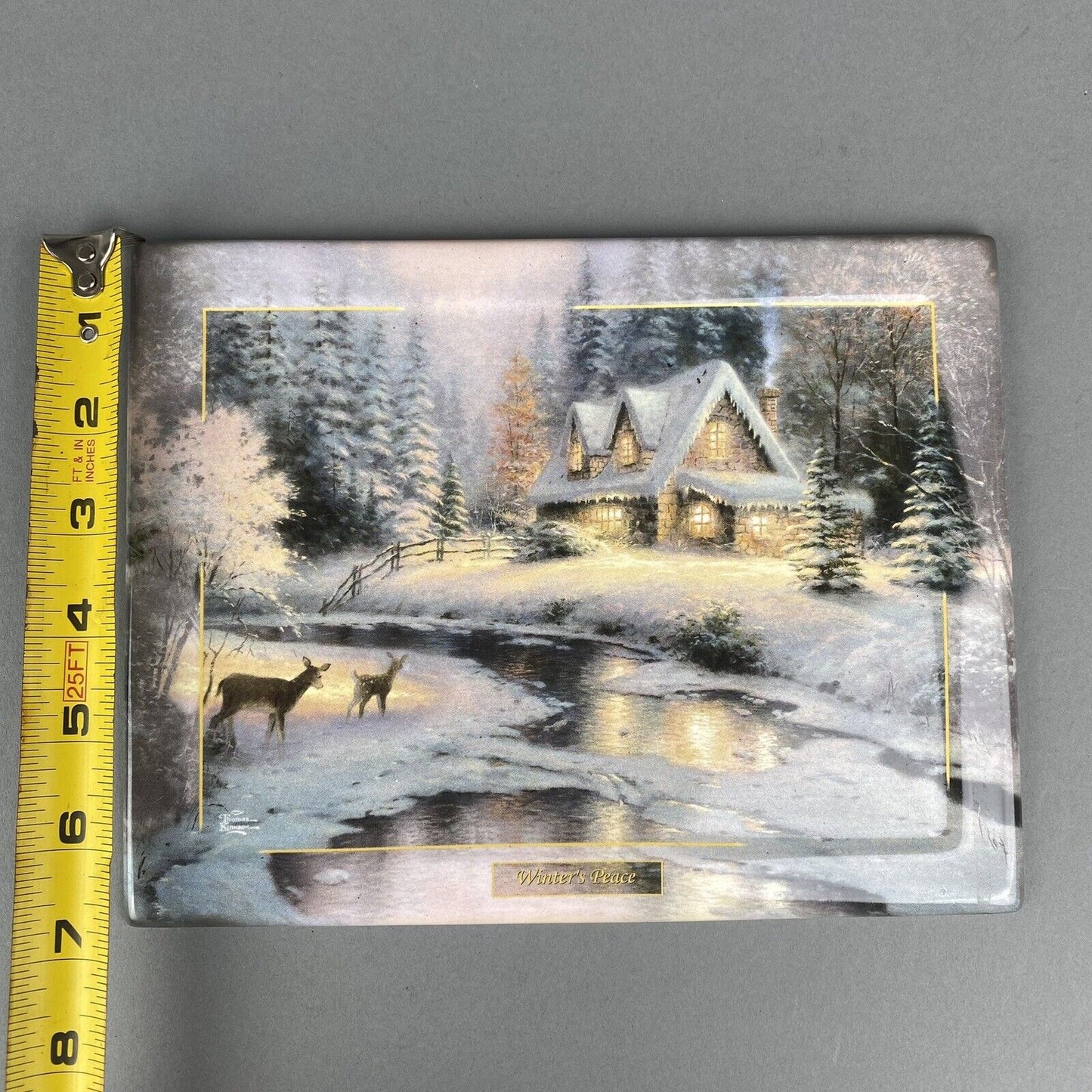 Thomas Kinkade Deer Creek Cottage Decorative Collector Plate with Certificate