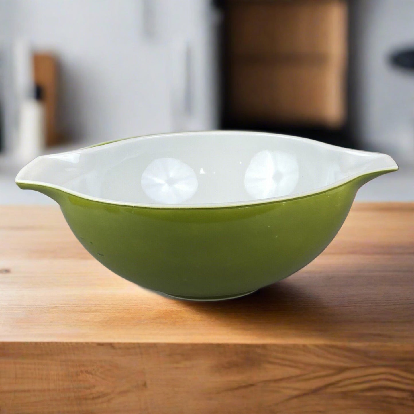 Vintage PYREX 4 Qt #444 Verde Green Cinderella Mixing Bowl