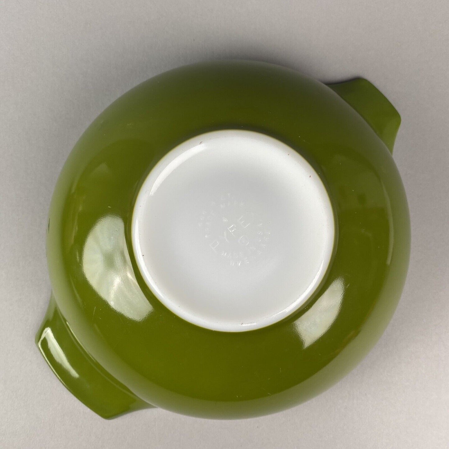 Vintage PYREX 4 Qt #444 Verde Green Cinderella Mixing Bowl