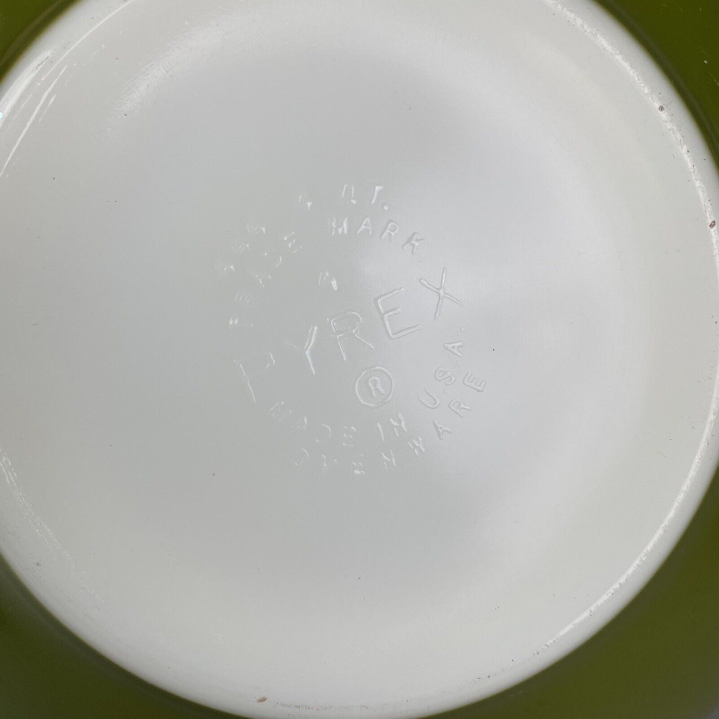 Vintage PYREX 4 Qt #444 Verde Green Cinderella Mixing Bowl