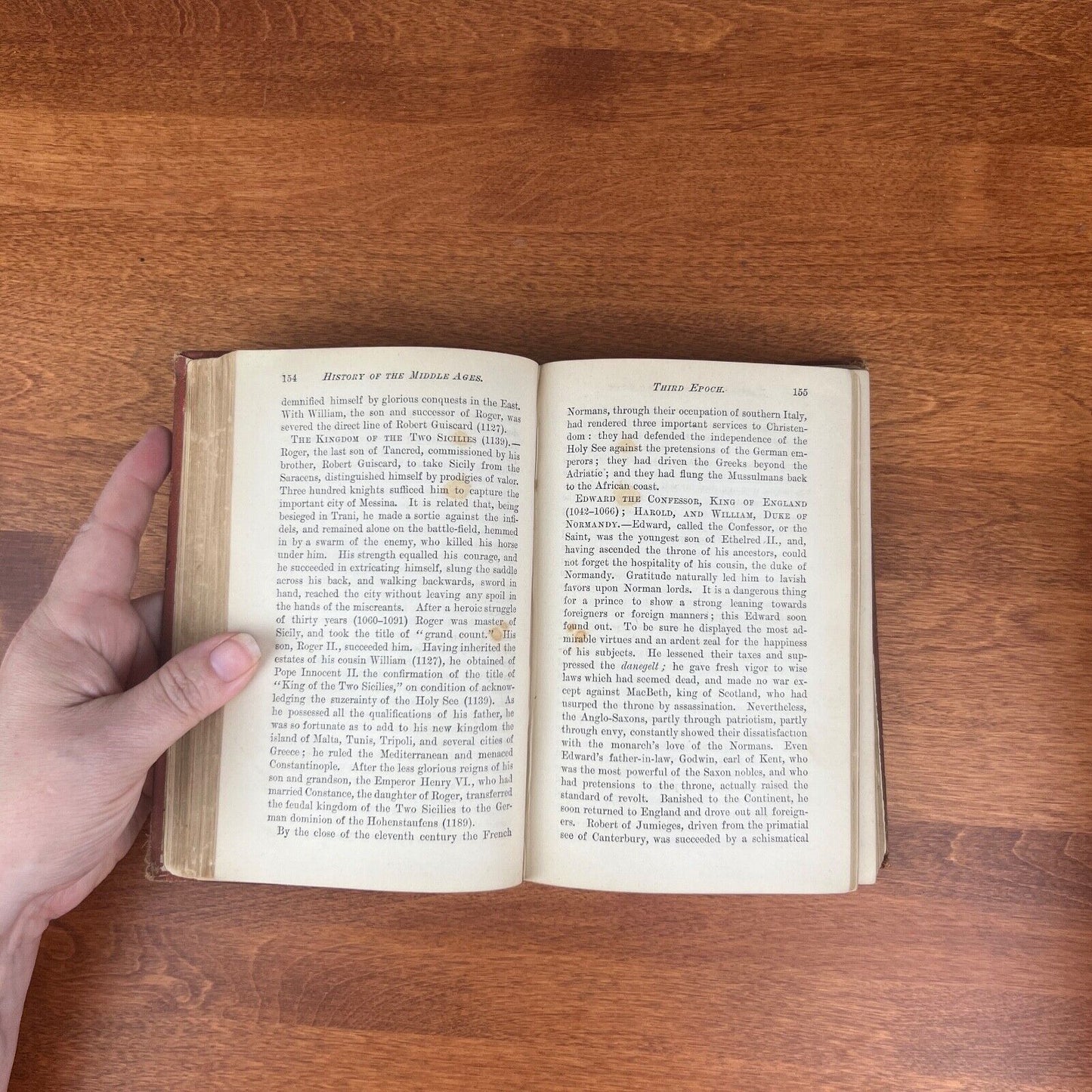 1878 History of the Middle Ages Hardcover