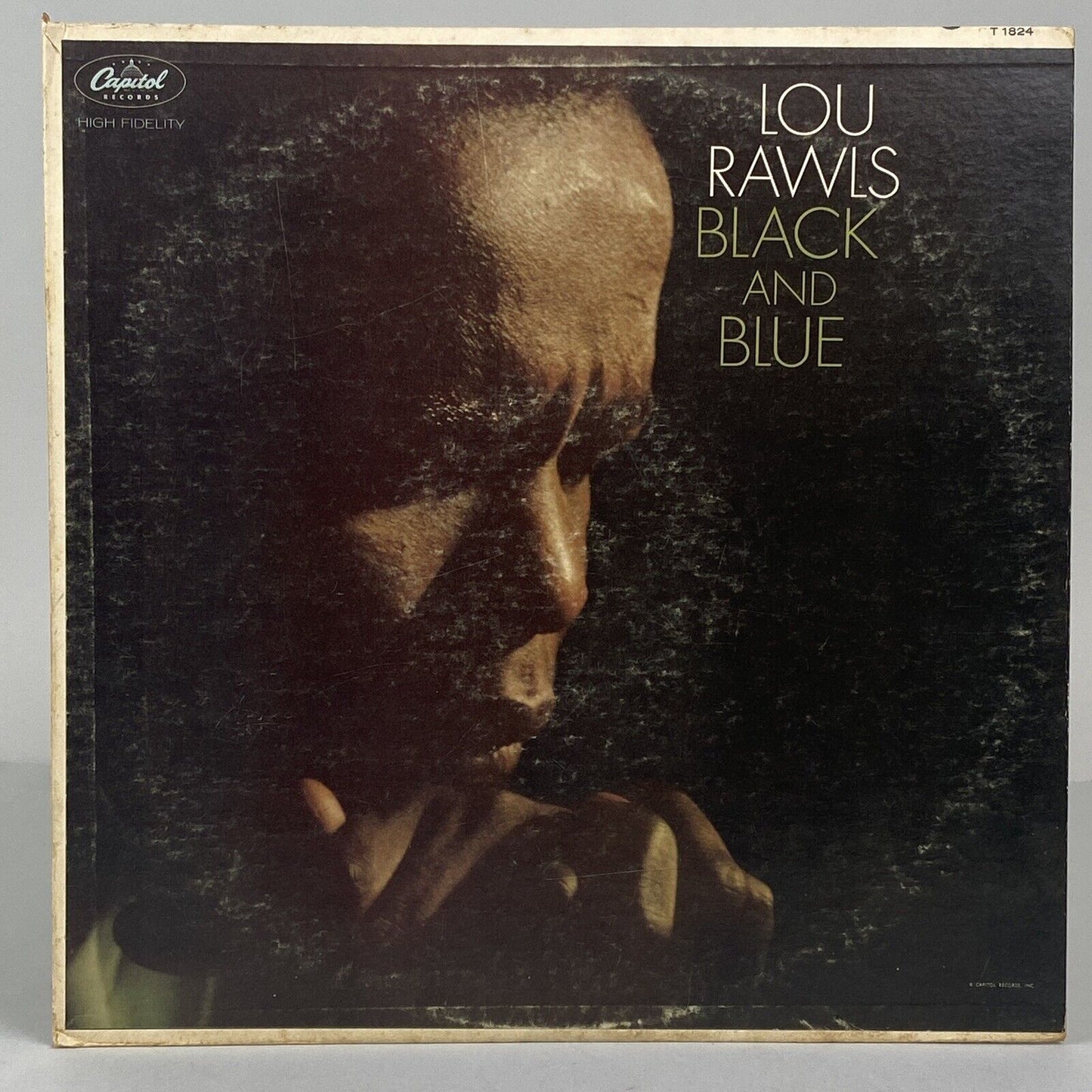 Lou Rawls Black and Blue Vinyl Record, by Capital Records,