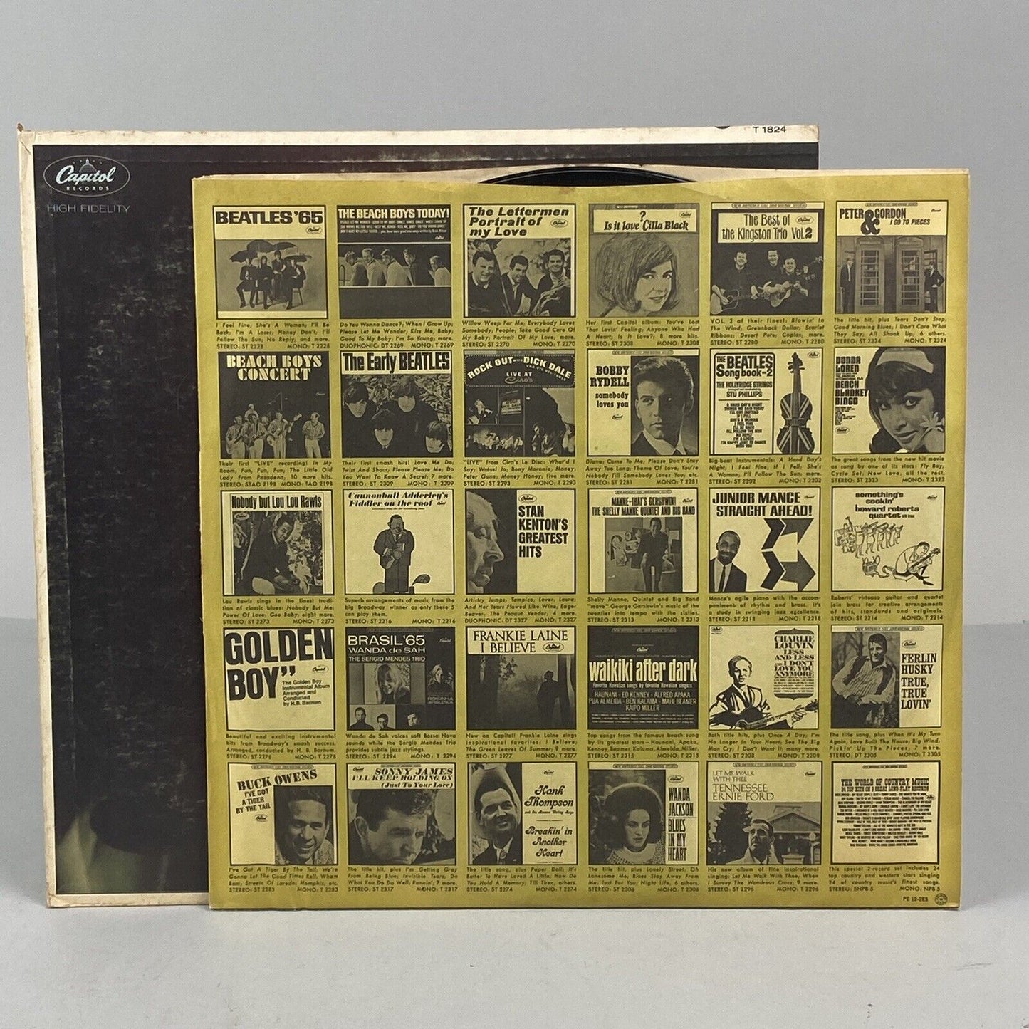 Lou Rawls Black and Blue Vinyl Record, by Capital Records,
