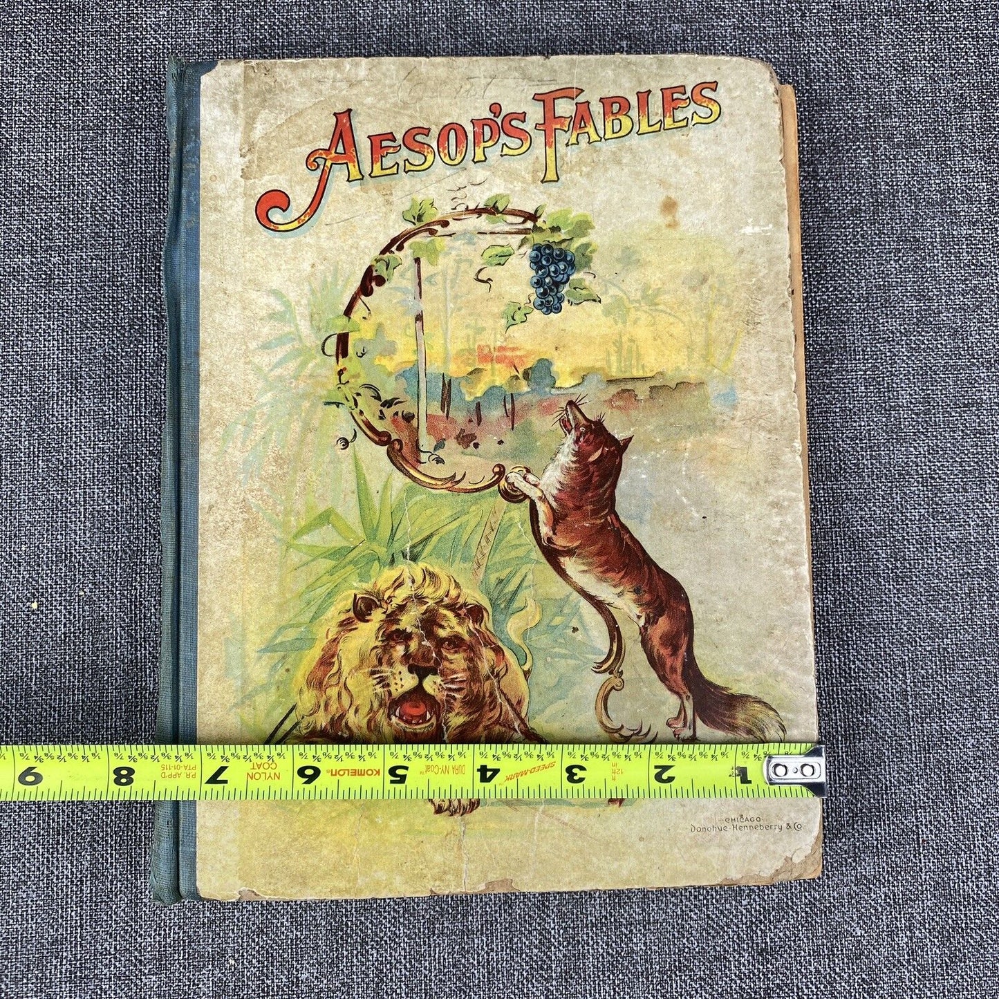 Aesop's Fables published by Donohue , Henneberry & Co. Chicago 1899 Antique