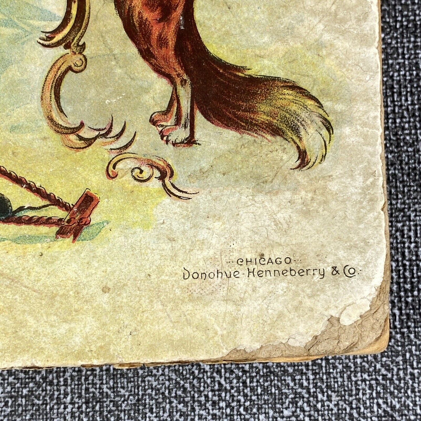 Aesop's Fables published by Donohue , Henneberry & Co. Chicago 1899 Antique