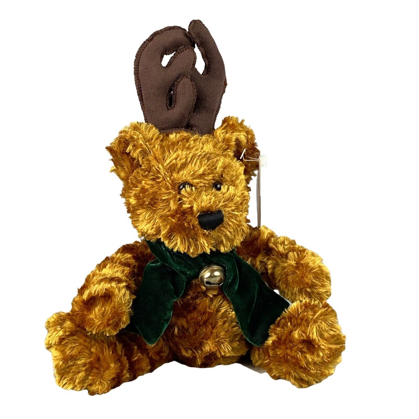 Dan Dee 9" Laurell's Attic Plush Bear with Reindeer Ears