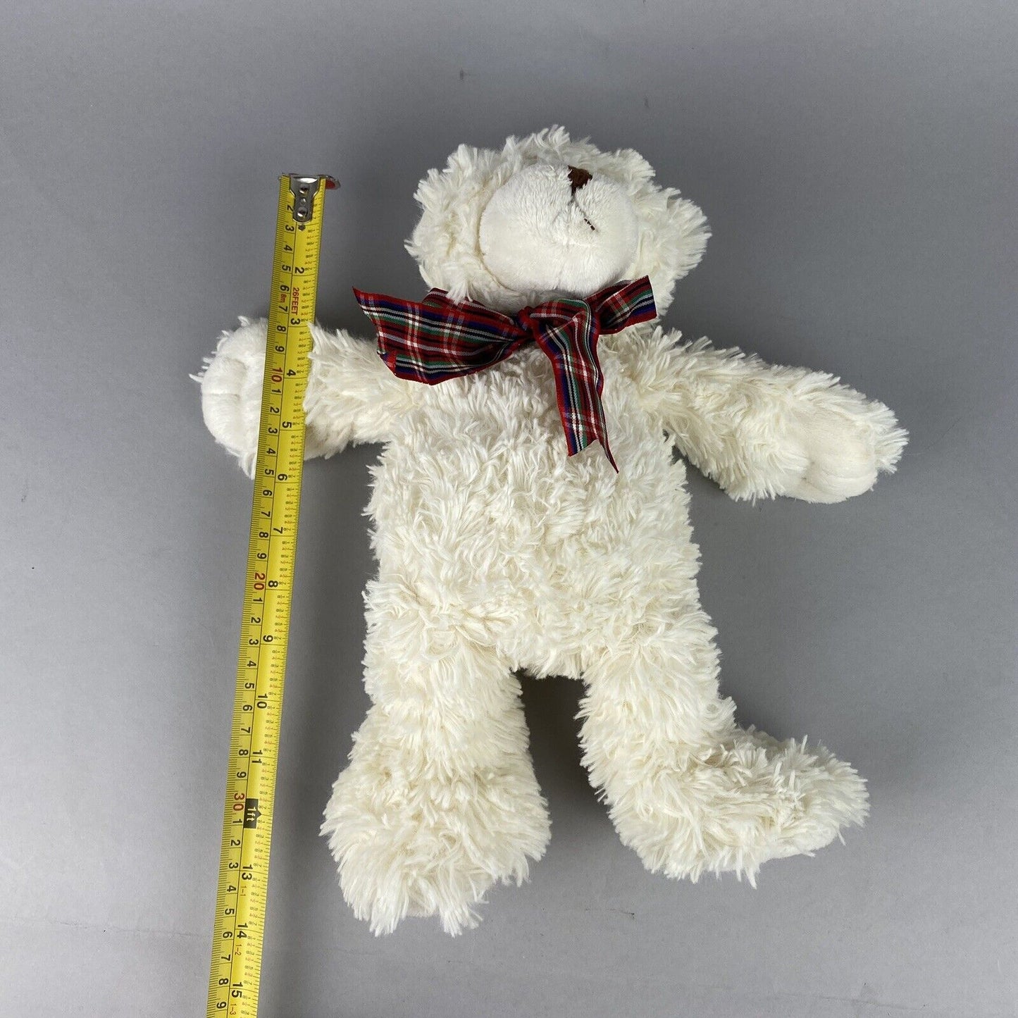 Chosun Teddy Bear Plush with Plaid Bow 14"
