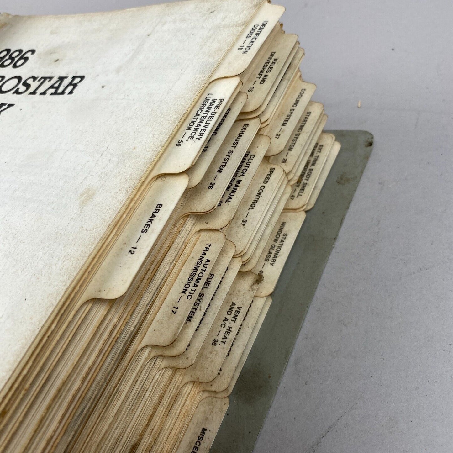 Ford Aerostar 1986 Shop Service Repair Manual