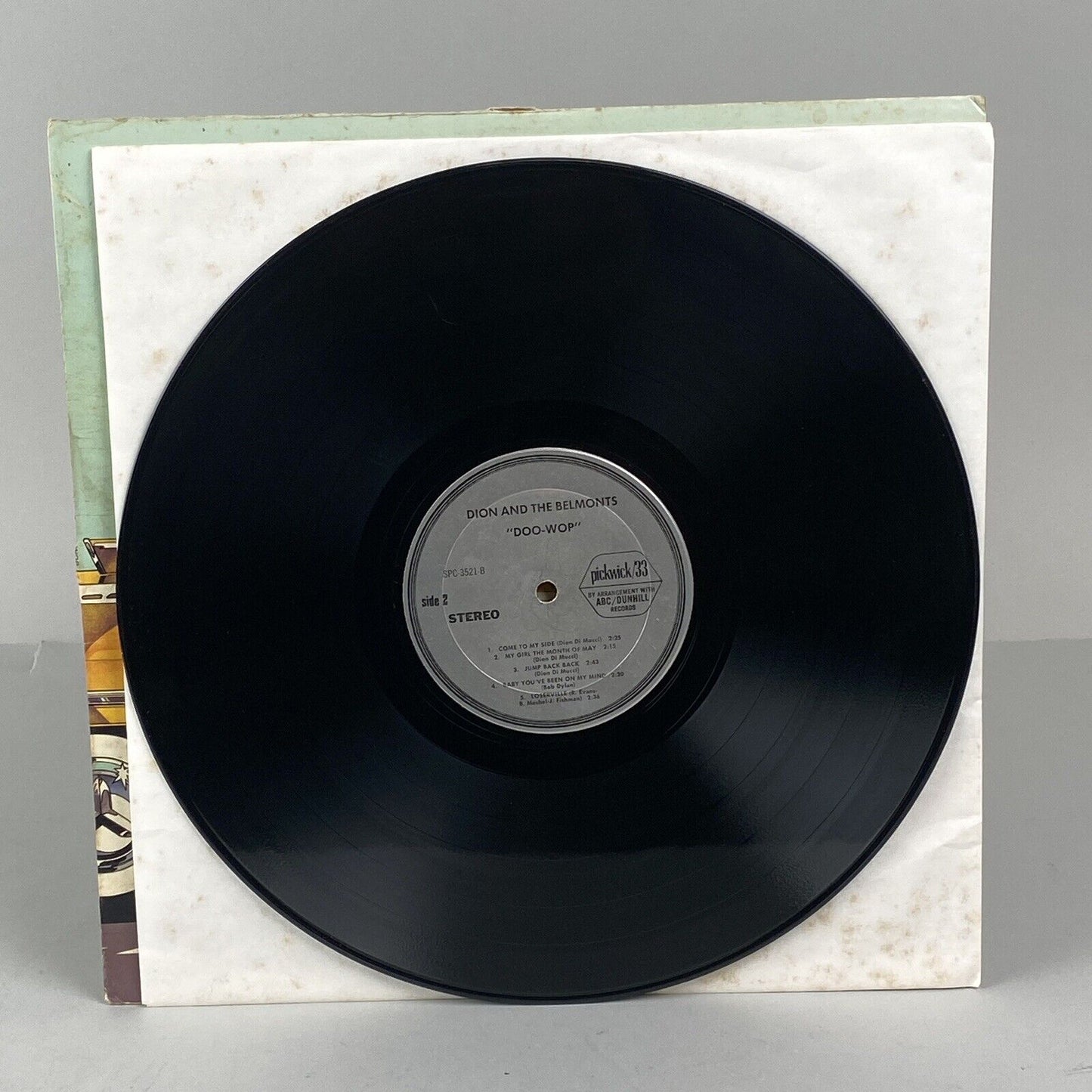 Dion and the Belmonts DOO-WOP Vinyl Record, ABC/Dunhill Records, SPC-3521